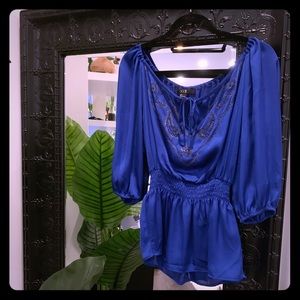 Royal blue blouse
